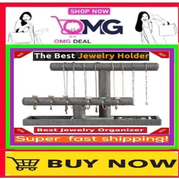 ✅🗣🚨🔴SALE🔴BEAD LANDING Double BRACELET BAR T-Bar DISPLAY STAND🚨📢💸BUY NOW🤑 - Picture 1 of 16